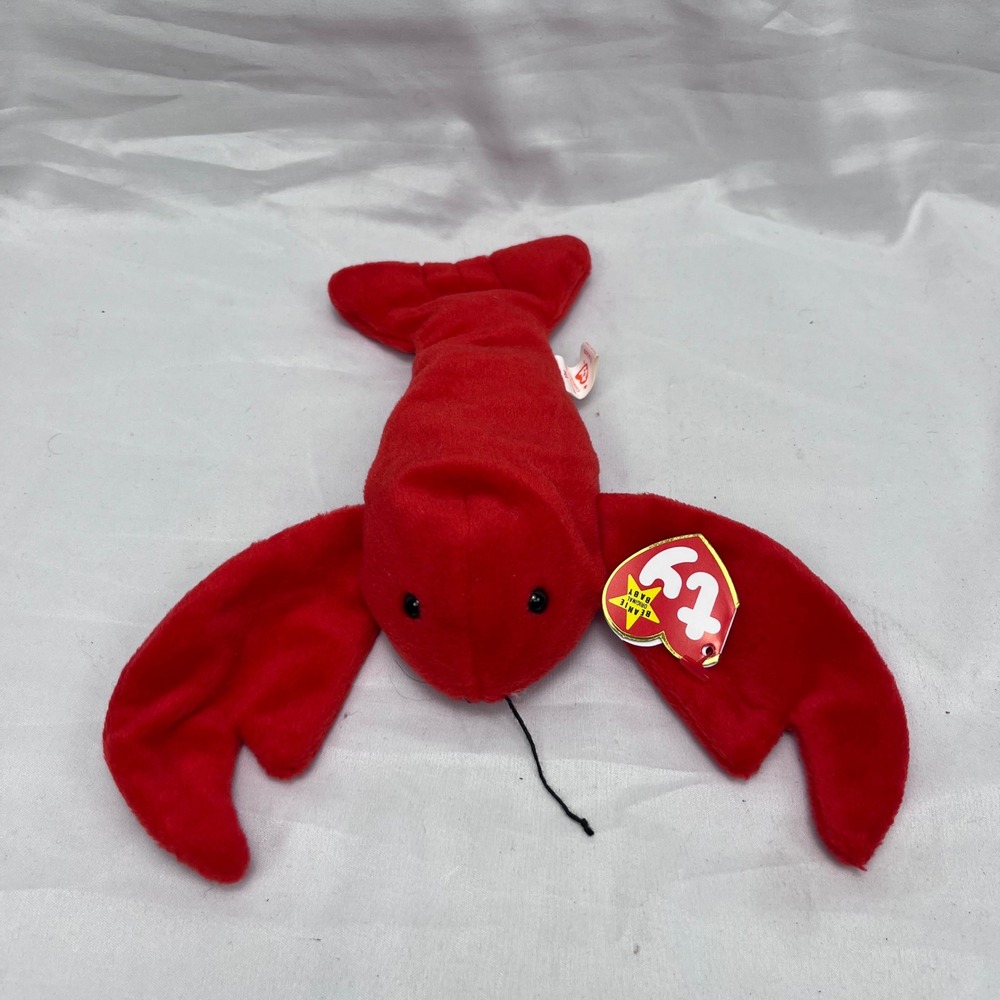 Ty Pinchers Beanie Baby Vintage Collectible Red Lobster Plush Toy 4026